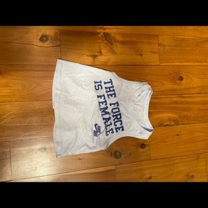 The force is female Nike tank top